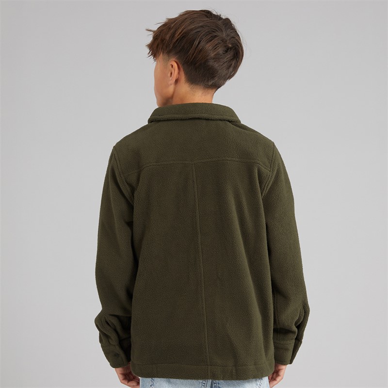 Lyle And Scott Boys Polar Fleece Shirt Deep Depths