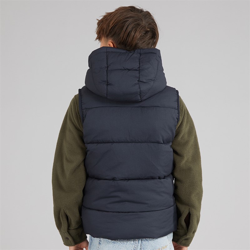 Lyle And Scott Boys Ripstop Quilted Gilet Dark Navy