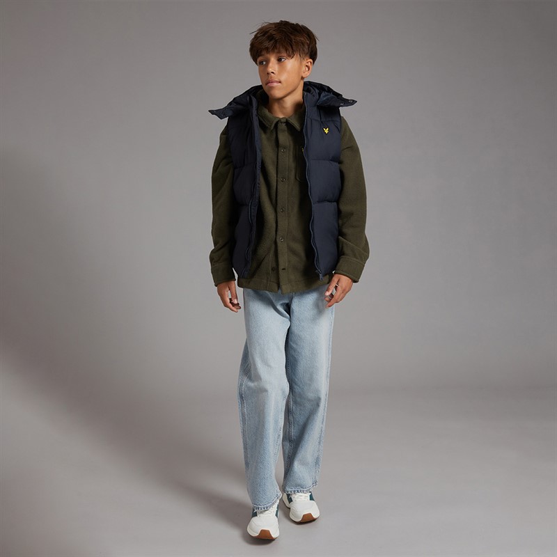 Lyle And Scott Boys Ripstop Quilted Gilet Dark Navy