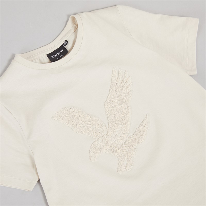 Lyle And Scott Boys Towelling Eagle T-Shirt Putty