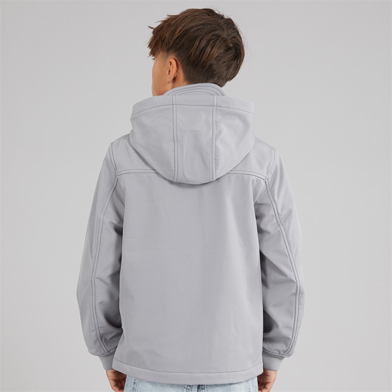 Lyle And Scott Boys Eagle Soft Shell Jacket Sharkskin