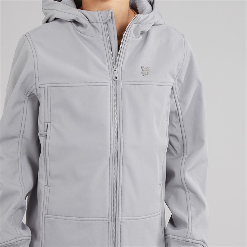Lyle And Scott Boys Eagle Soft Shell Jacket Sharkskin