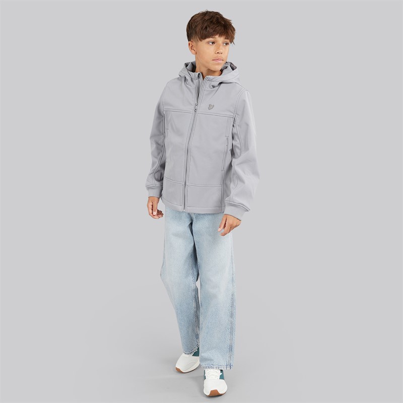 Lyle And Scott Boys Eagle Soft Shell Jacket Sharkskin