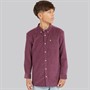 Lyle And Scott Boys Cord Shirt Dusky Maroon