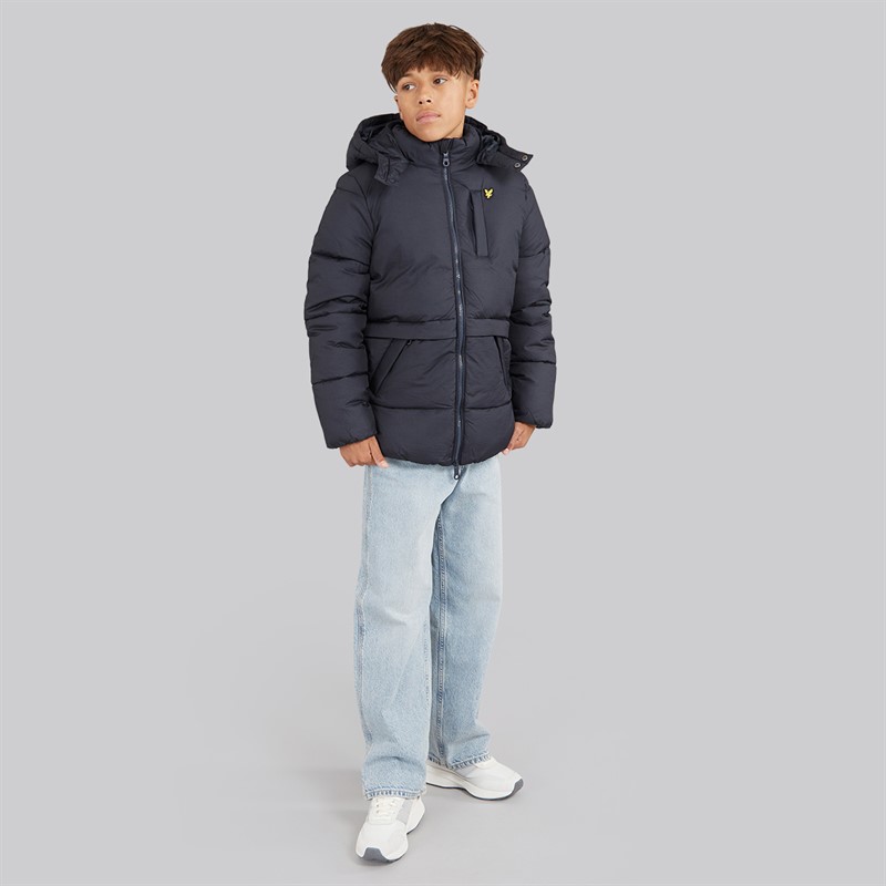 Lyle And Scott Boys Ripstop Quilted Puffer Coat Dark Navy