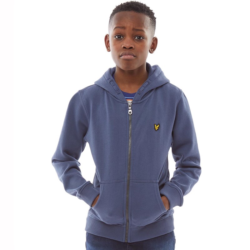 Lyle and scott blue hoodie Clearance