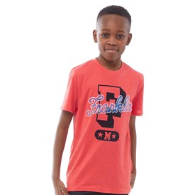 Franklin Marshall Jongens T Shirt Rood franklin marshall kopen in de aanbieding