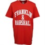 Franklin & Marshall Boys CF Logo T-Shirt Mars Red