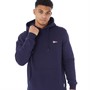 Franklin & Marshall Mens Pennant Patch BB Hoodie Evening Blue