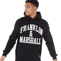 Franklin & Marshall Mens Arch Letter BB Hoodie Black