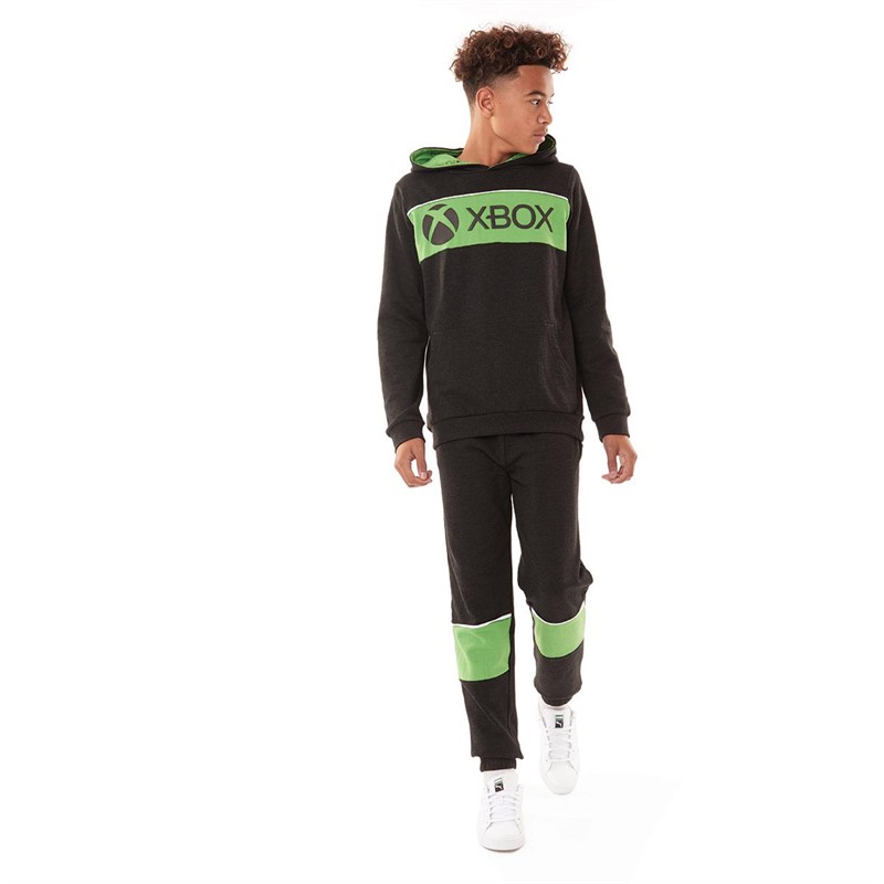 Xbox Boys Logo Tracksuit Black/Green