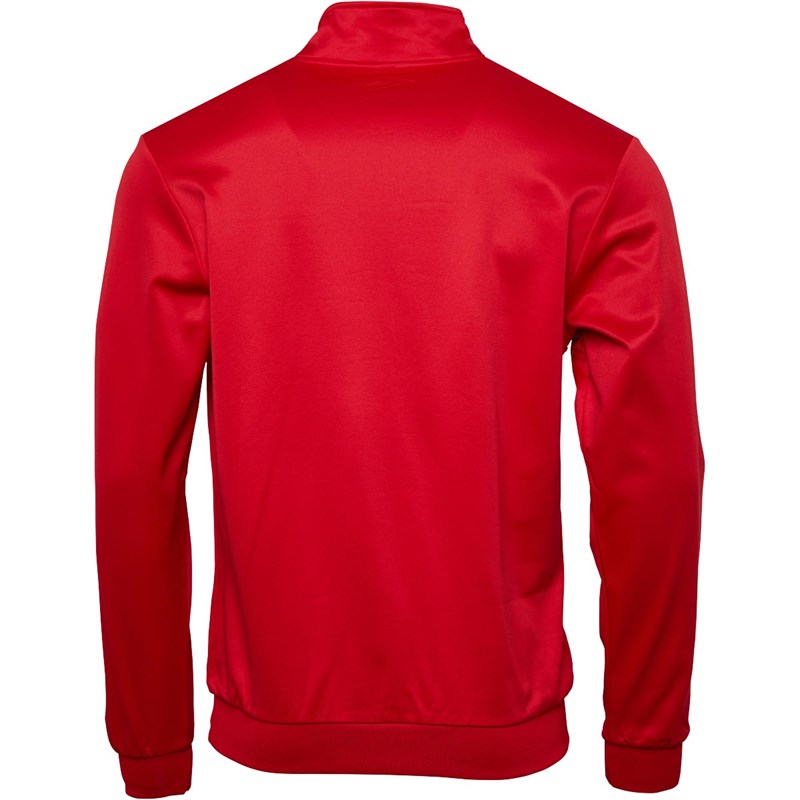 Mitre Mens Delta Plus 1/4 Zip Top Red/Black