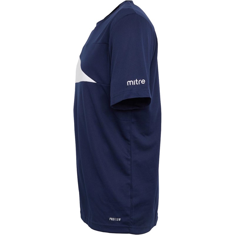 Mitre Mens Delta Plus Top Navy/White