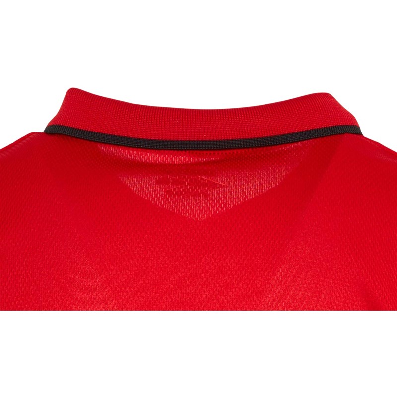 Mitre Junior Delta Plus Polo Red/Black