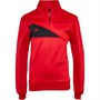 Mitre Junior Delta Plus 1/4 Zip Top Red/Black