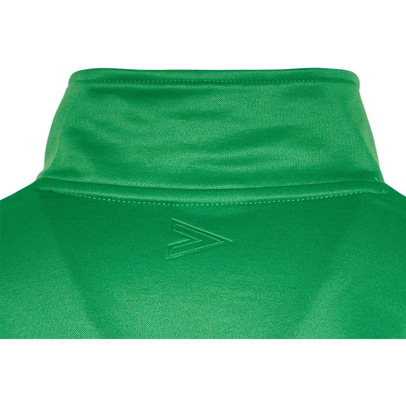 Mitre Junior Delta Plus 1/4 Zip Top Green/Black