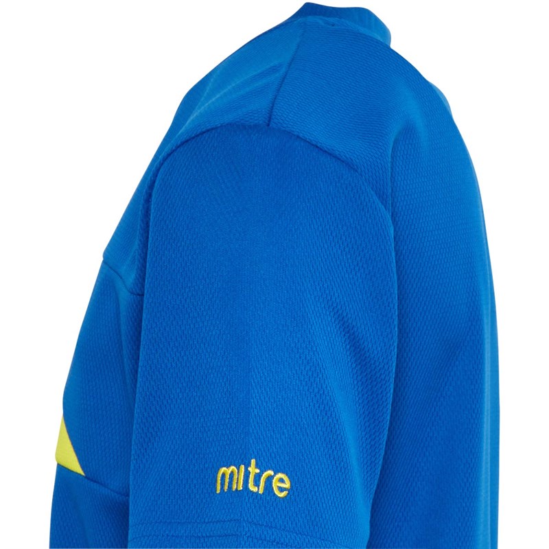 Mitre Junior Delta Plus Top Blue/Yellow