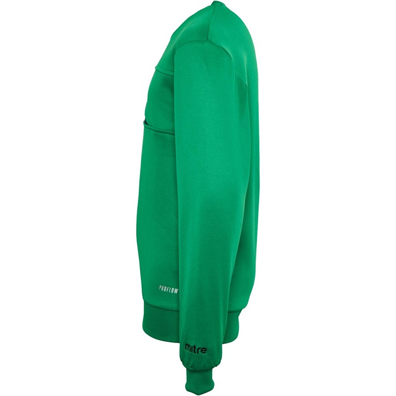 Mitre Junior Delta Plus Sweatshirt Green/Black