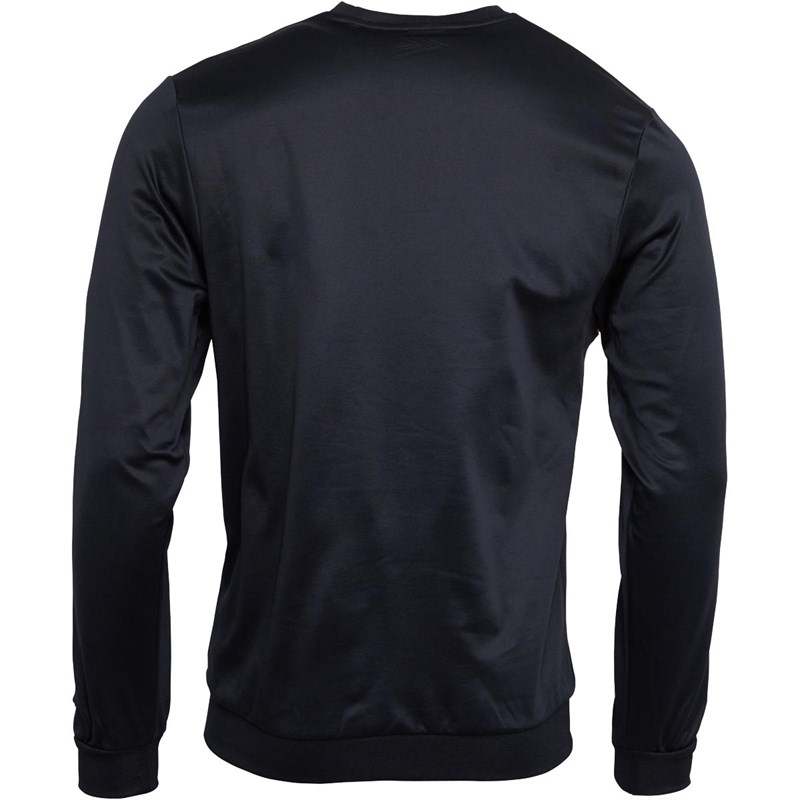 Mitre Mens Delta Plus Sweatshirt Black/Orange