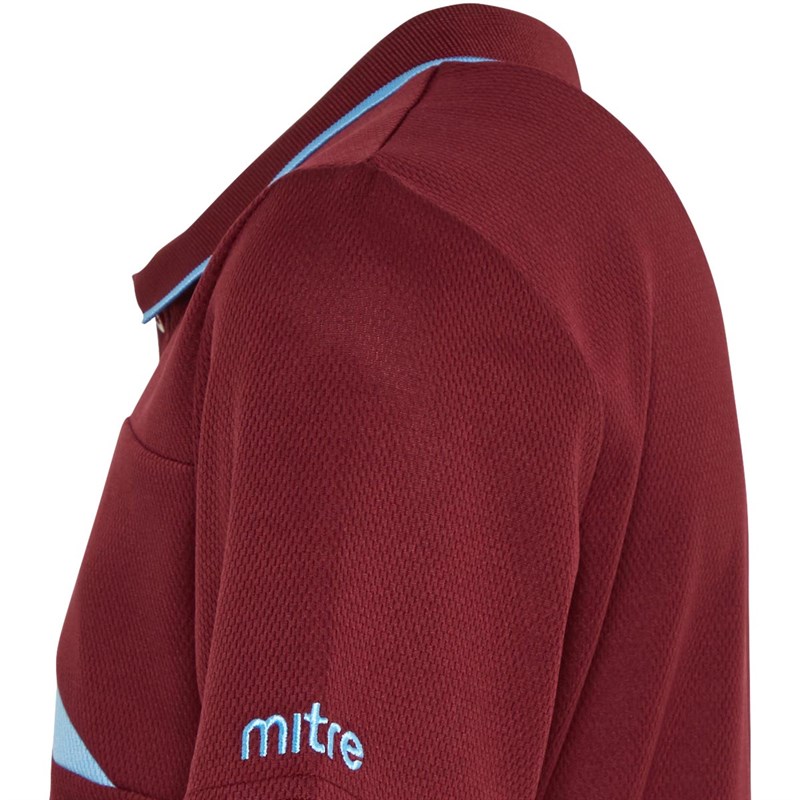 Mitre Junior Delta Plus Polo Red/Blue