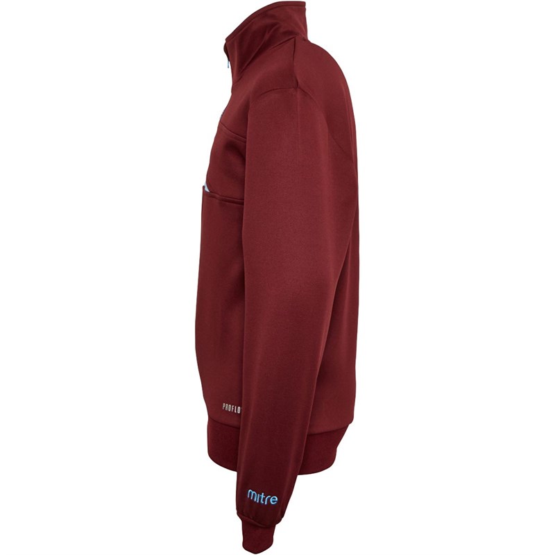 Mitre Junior Delta Plus 1/4 Zip Top Red/Blue