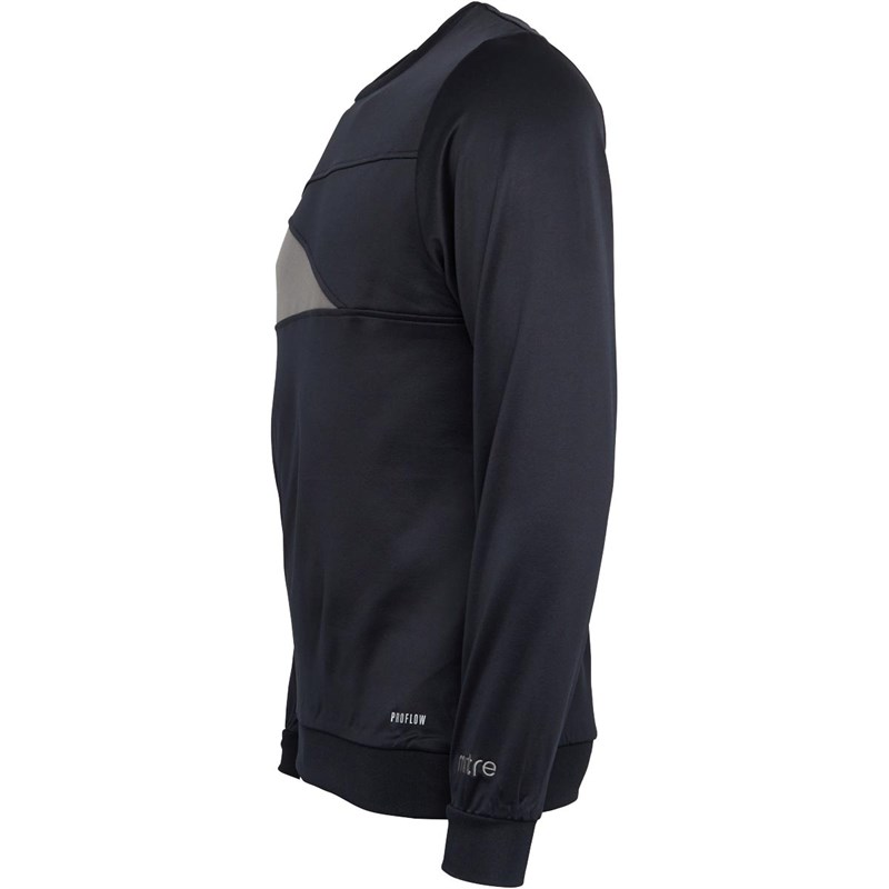 Mitre Mens Delta Plus Sweatshirt Black/Grey