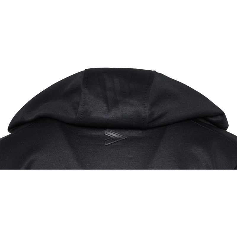 Mitre Junior Delta Plus Hoodie Black/Orange