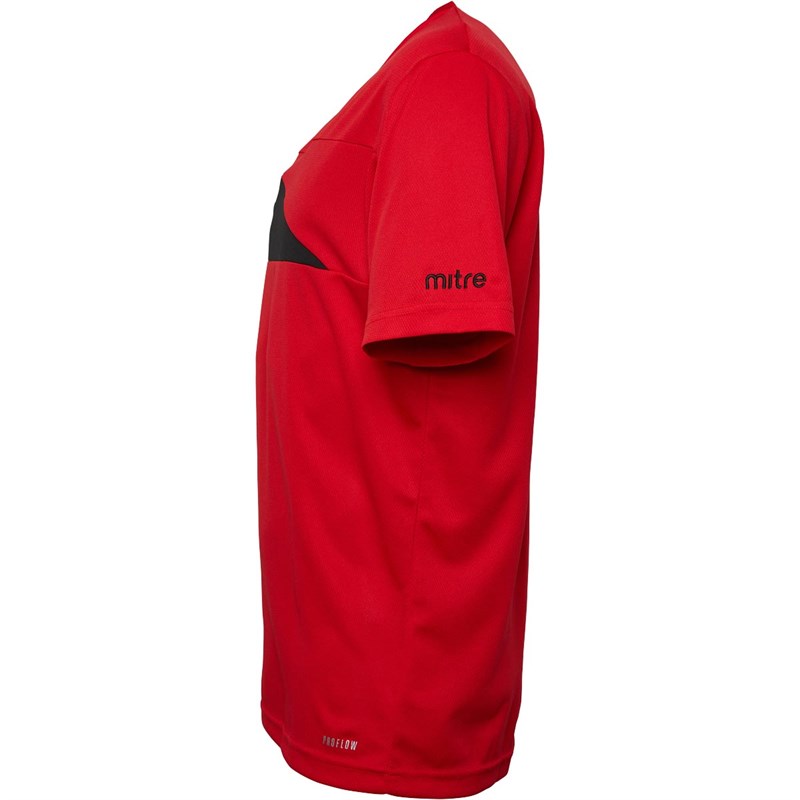 Mitre Mens Delta Plus Top Red/Black