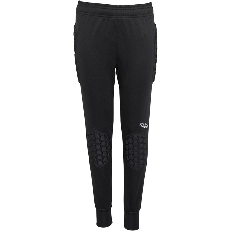 Mitre Junior Guard Padded Goalkeeper Trousers Black