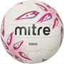 Mitre Pursue Match Netball White/Magenta/Purple
