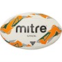 Mitre Stade Match Rugby Ball White/Orange/Green