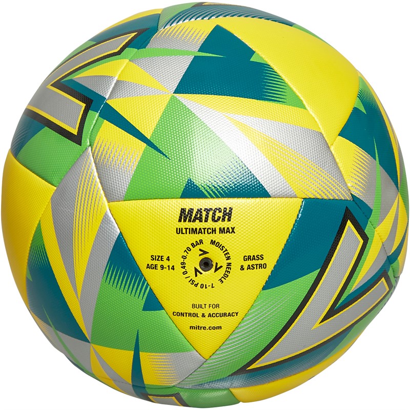 Buy Mitre Ultimatch Max Match Football (FIFA Quality Certified) Yellow ...