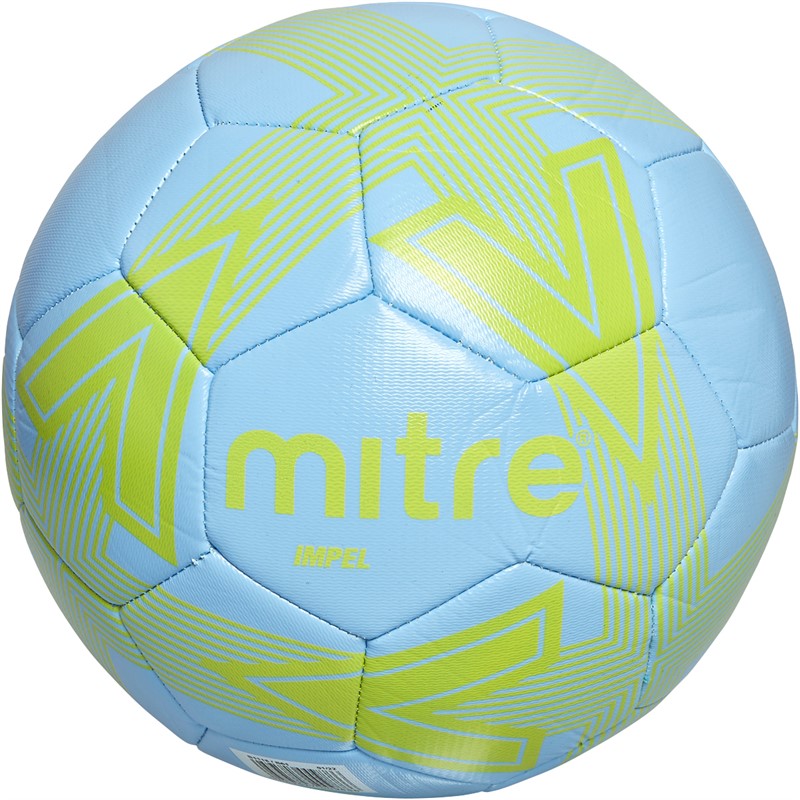 Buy Mitre Impel One Training Football Sky Blue/Fluorescent Yellow