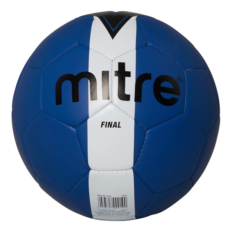 Buy Mitre Final Training Football Blue/Light Blue/Black/White