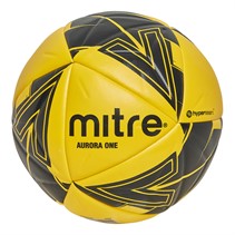 Mitre Aurora One Match Football Yellow/Black