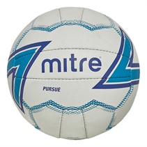 Mitre Pursue Match Netball White/Blue/Black