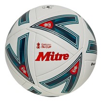 Mitre FA Cup Match Football (IMS Certified) White/Green/Red