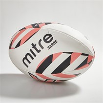 Mitre Sabre Training Rugby Ball White/Black/Orange