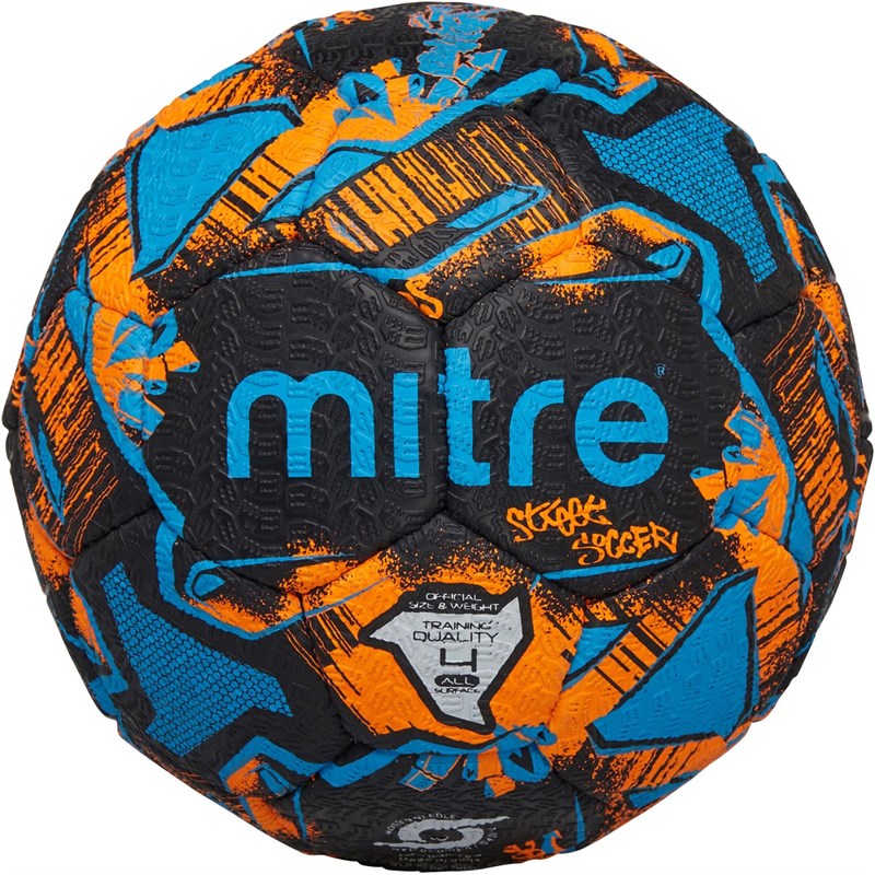 Ballon De Foot Mitre Street Soccer 24 - Design Pneu, Pour Surface Dure