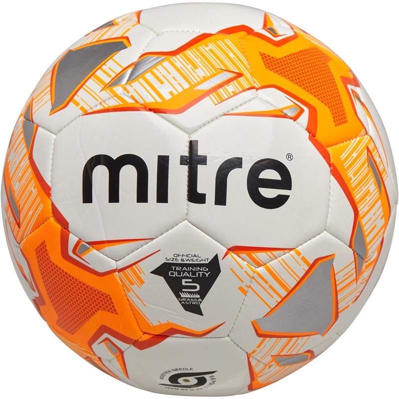 Buy Mitre Impel Training Football White/Fluro Orange/Orange