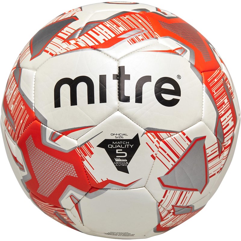 Buy Mitre Lite 290 Match Football White/Orange/Silver