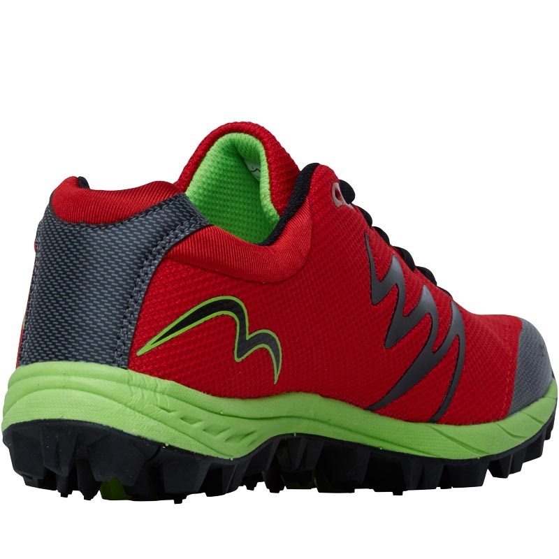 Buy More Mile Mens Cheviot 3 Trail Running Shoes Bright Red/Lime/Black