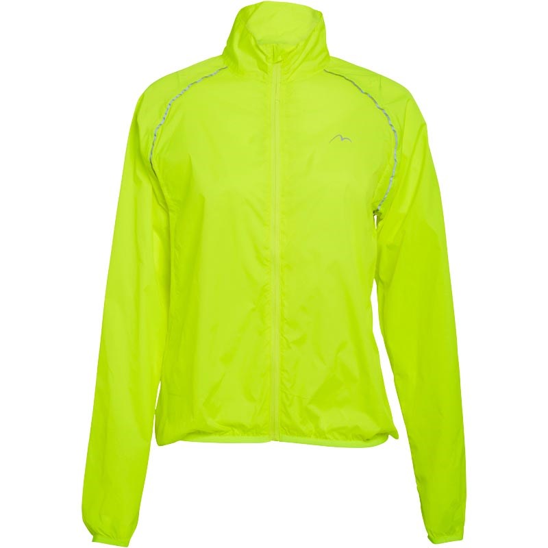 Buy More Mile Womens Wind And Water Resistant Running Jacket Fluro Yellow