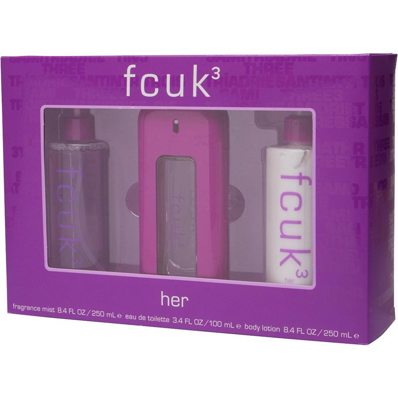 Buy FCUK 3 Her 100ml EDT Gift Set