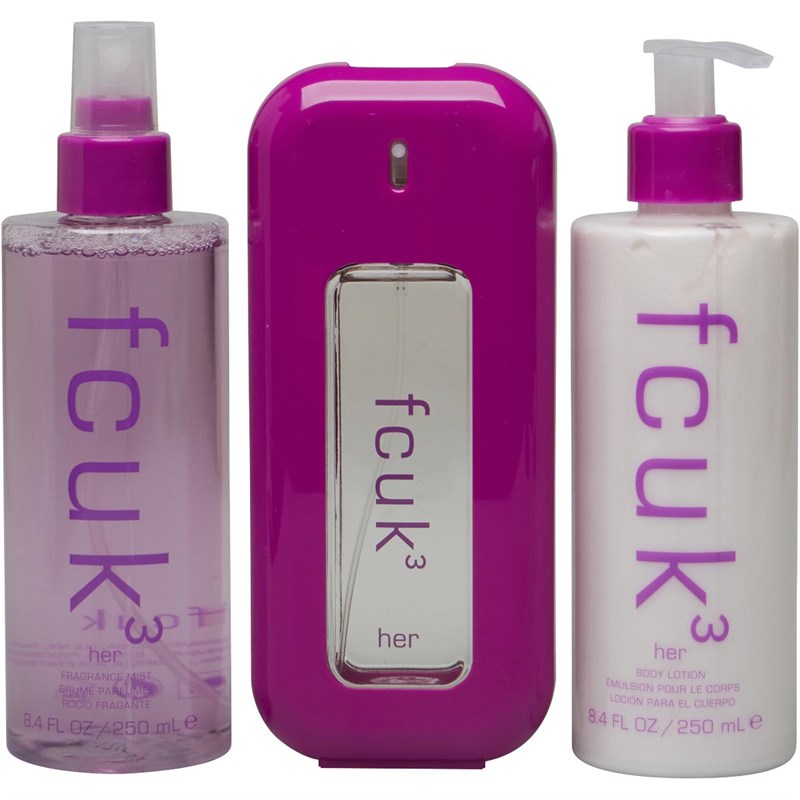 Buy FCUK 3 Her 100ml EDT Gift Set