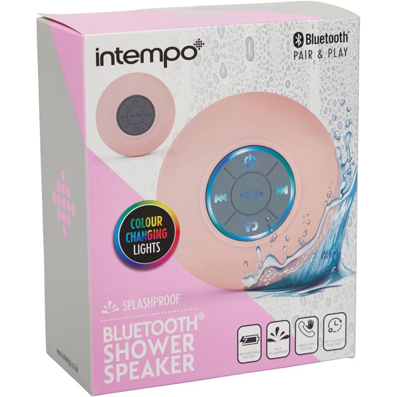 Buy Intempo Shower Speaker Pink