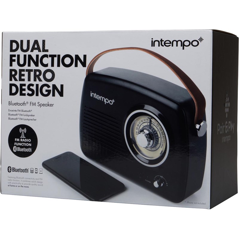 intempo retro bluetooth speaker