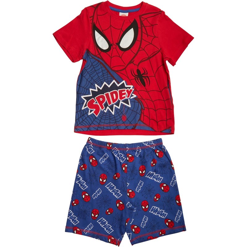 Buy Spiderman Boys Spidey Pyjamas Set Red/Blue