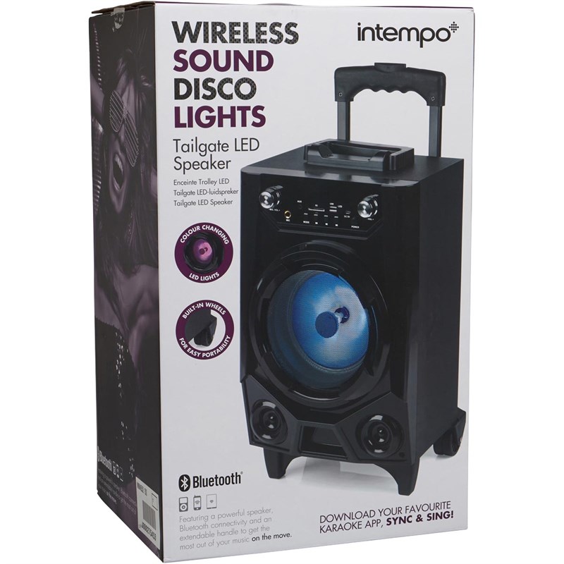 intempo wireless sound disco lights