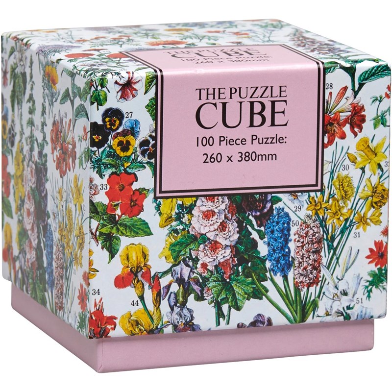 Buy 100 Piece Cube Box Puzzle Botanical Multi